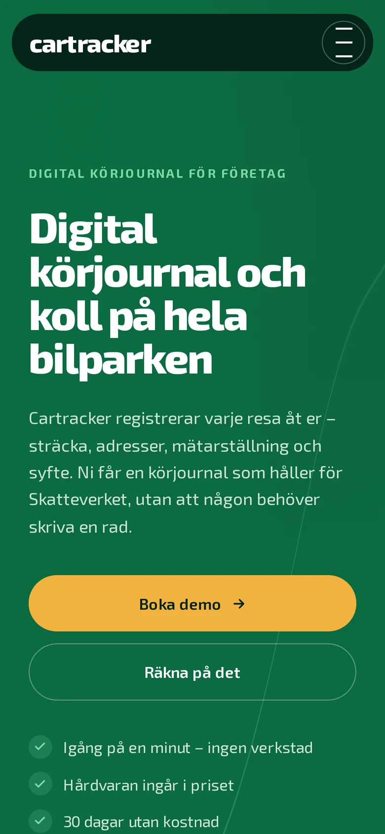 Cartracker i mobilvy